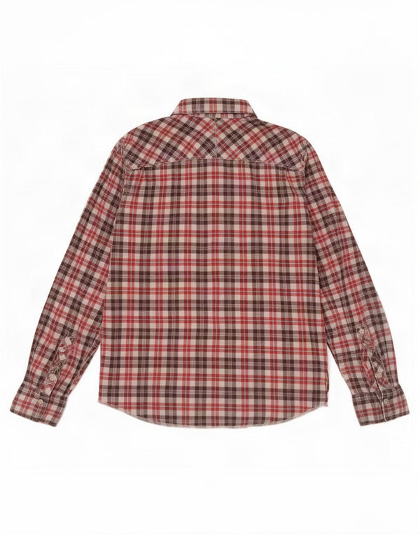 Tommy Hilfiger Herren-Flanellhemd, groß, rot kariert, Baumwolle