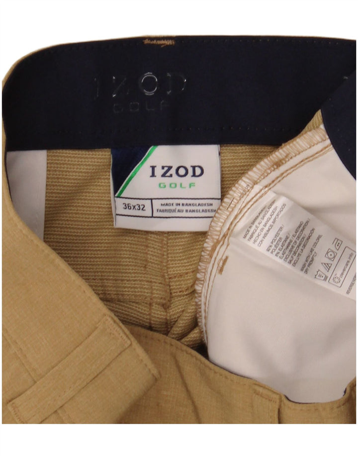 IZOD Gerade Freizeithose für Herren, W36, L30, Beige, Polyester