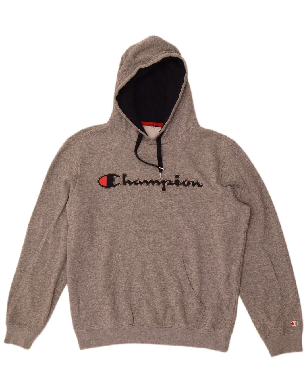 Champion Herren-Kapuzenpullover mit Grafik, groß, grau gefleckt