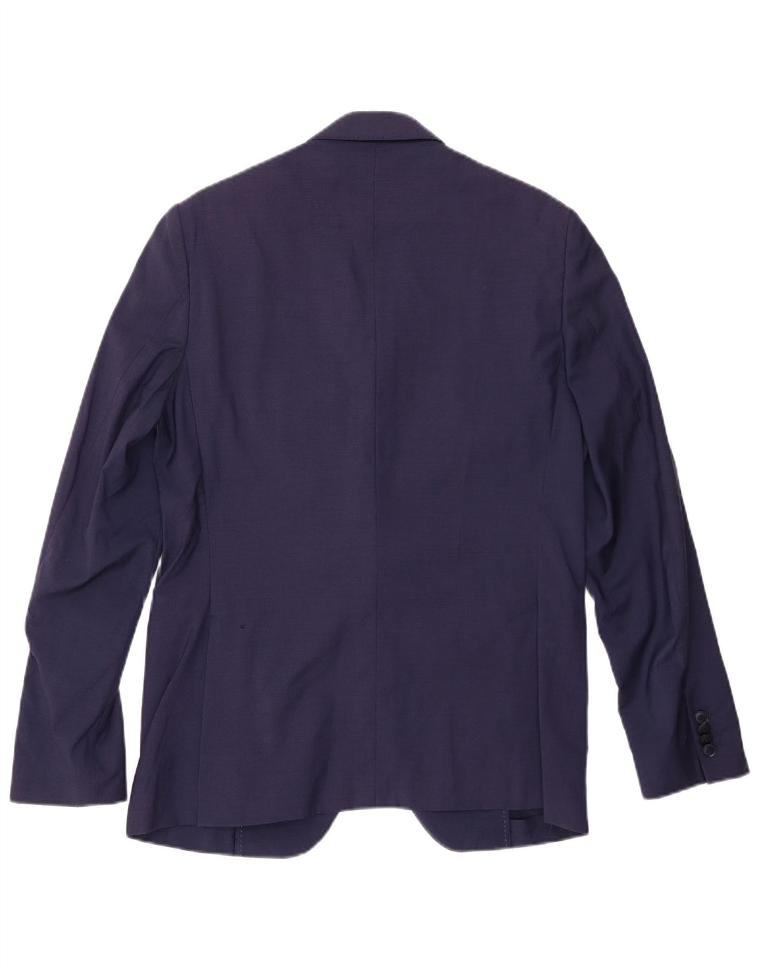 VINTAGE Herren 2-Knopf-Blazerjacke IT 48 Mittelmarineblaue Viskose