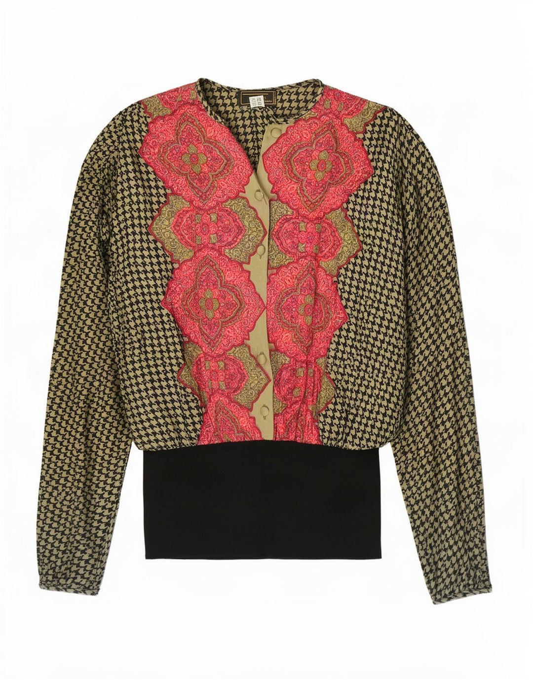 Gibi Damen-Hemdbluse, UK 10, Größe S, mehrfarbig, Blumenmuster, Seide