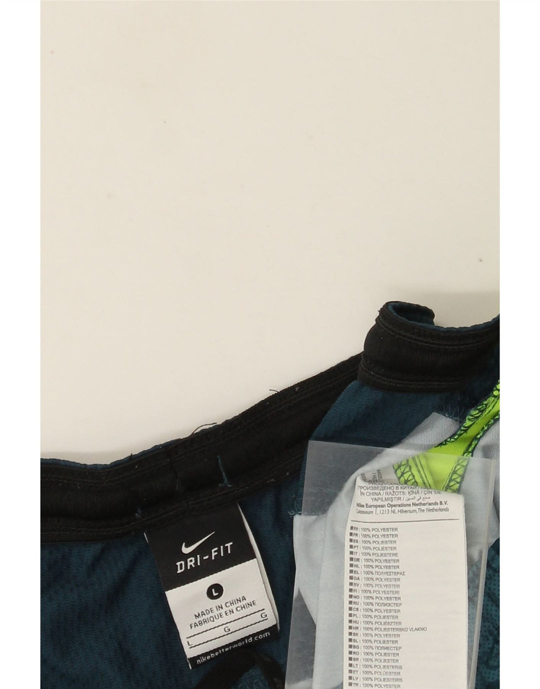 Nike Herren Dri Fit Sportshorts, großes, blaues Camouflage-Polyester