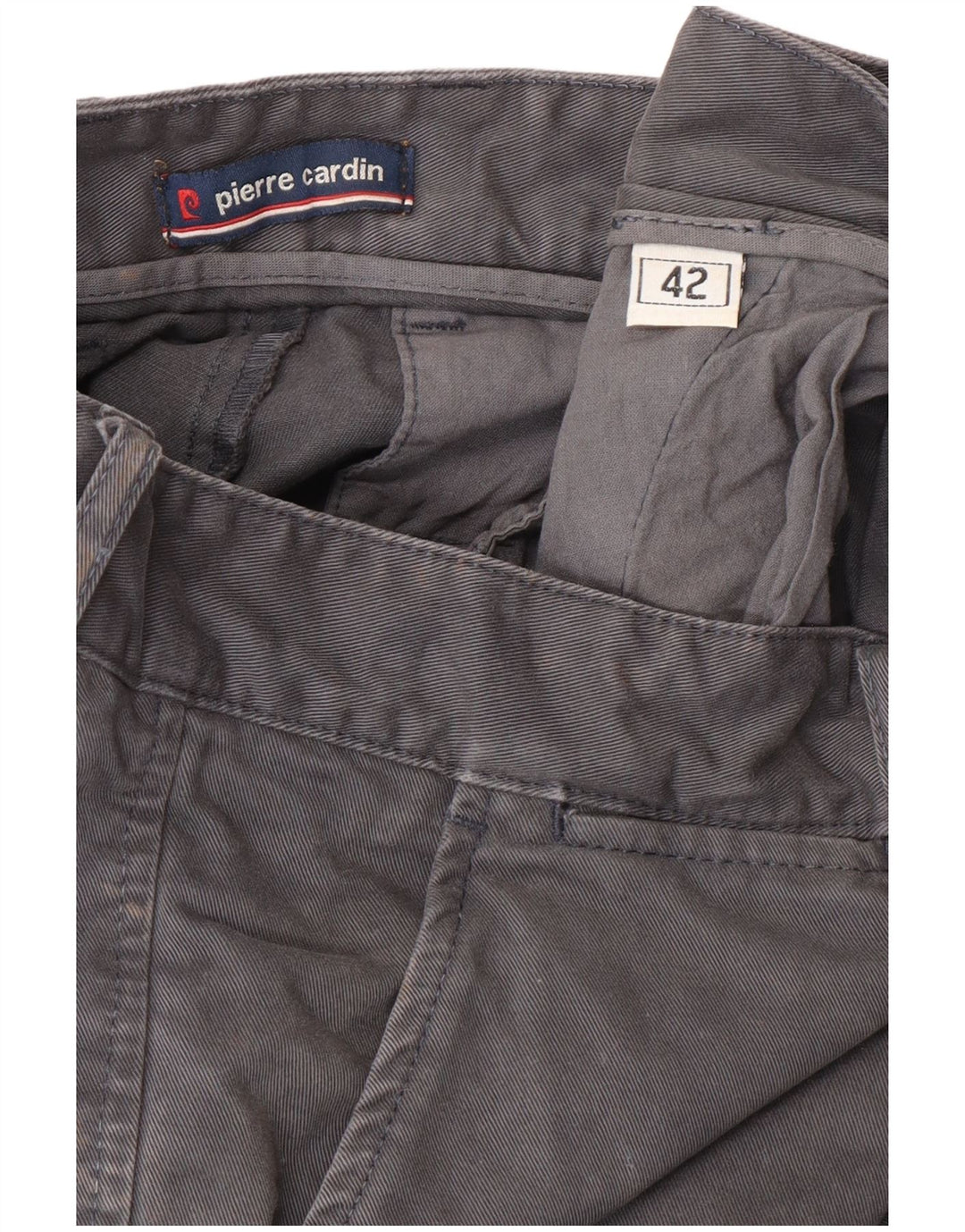 Pierre Cardin Herren gerade Chinohose W32 L33 Grau