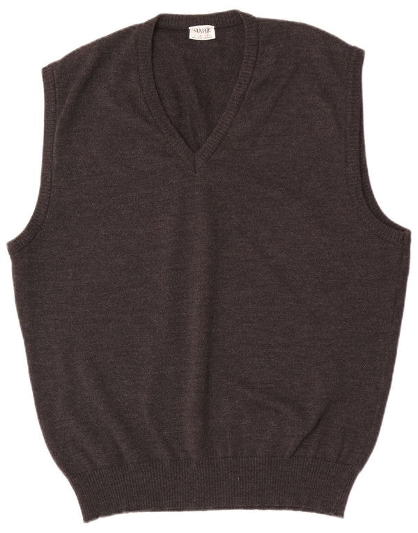 Marz Herren Weste Tank Top EU 54 Große graue Wolle