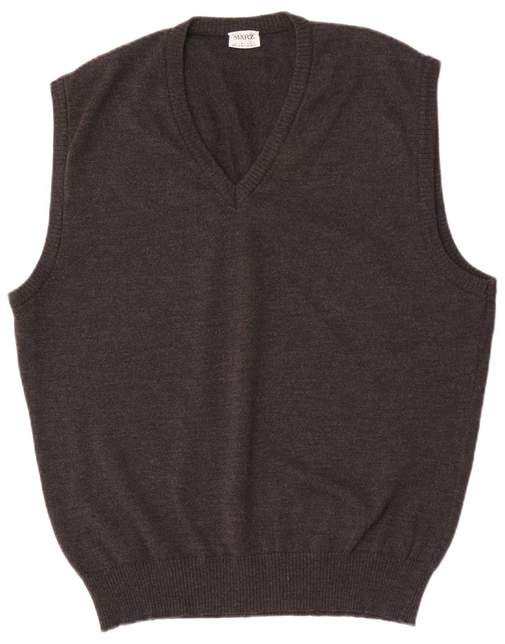 Marz Herren Weste Tank Top EU 54 Große graue Wolle