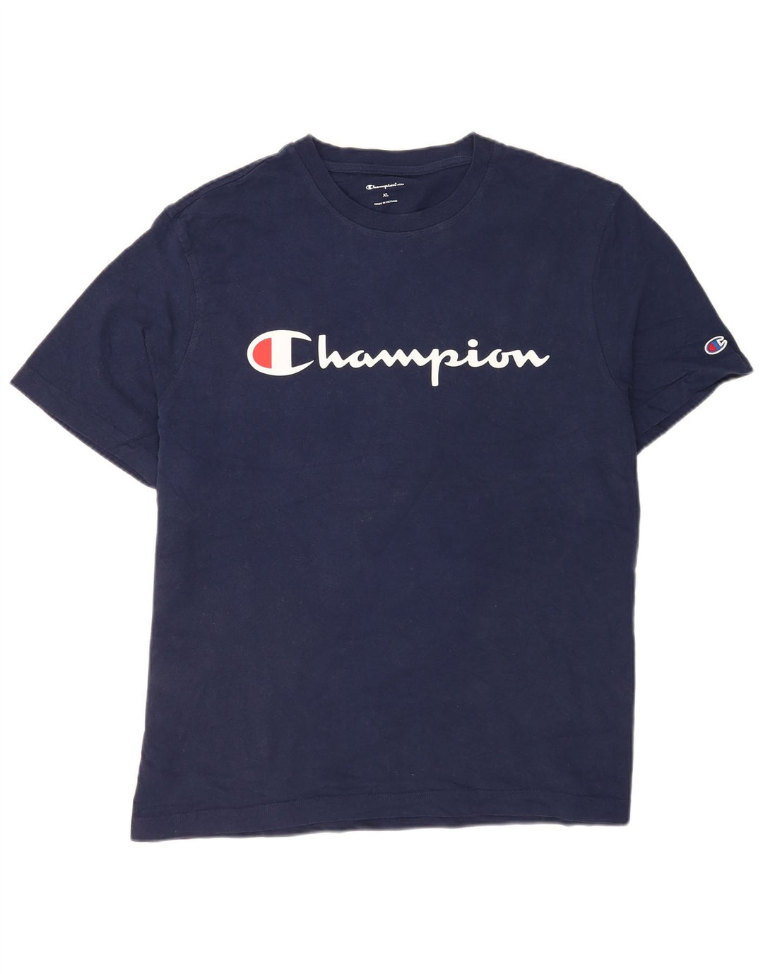 Champion Herren Grafik-T-Shirt-Oberteil XL Marineblau