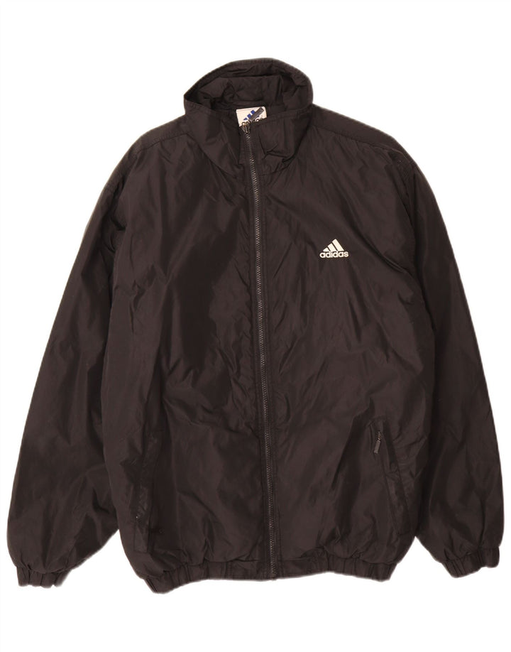 Adidas Herren Regenjacke UK 36/38 Small Schwarz Polyamid