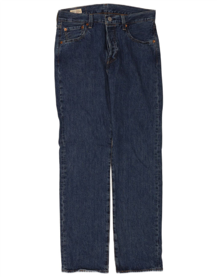 Levi's Herren 501 Straight Jeans W30 L32 Blaue Baumwolle