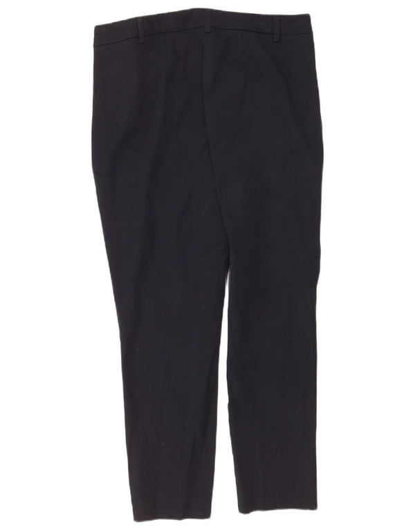 Marks & Spencer Damen-Hose, kurz geschnitten, UK 44, Größe L, W34, L26, Marineblau
