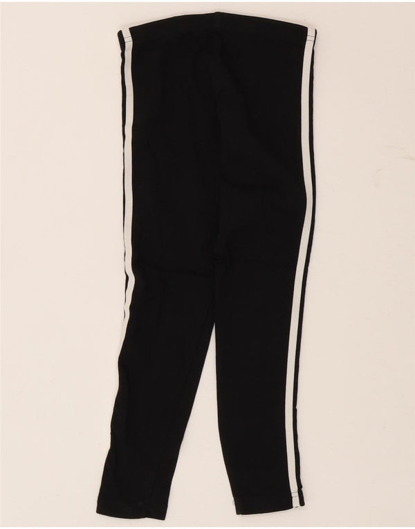 Adidas Mädchen-Leggings, 7–8 Jahre, schwarze Baumwolle