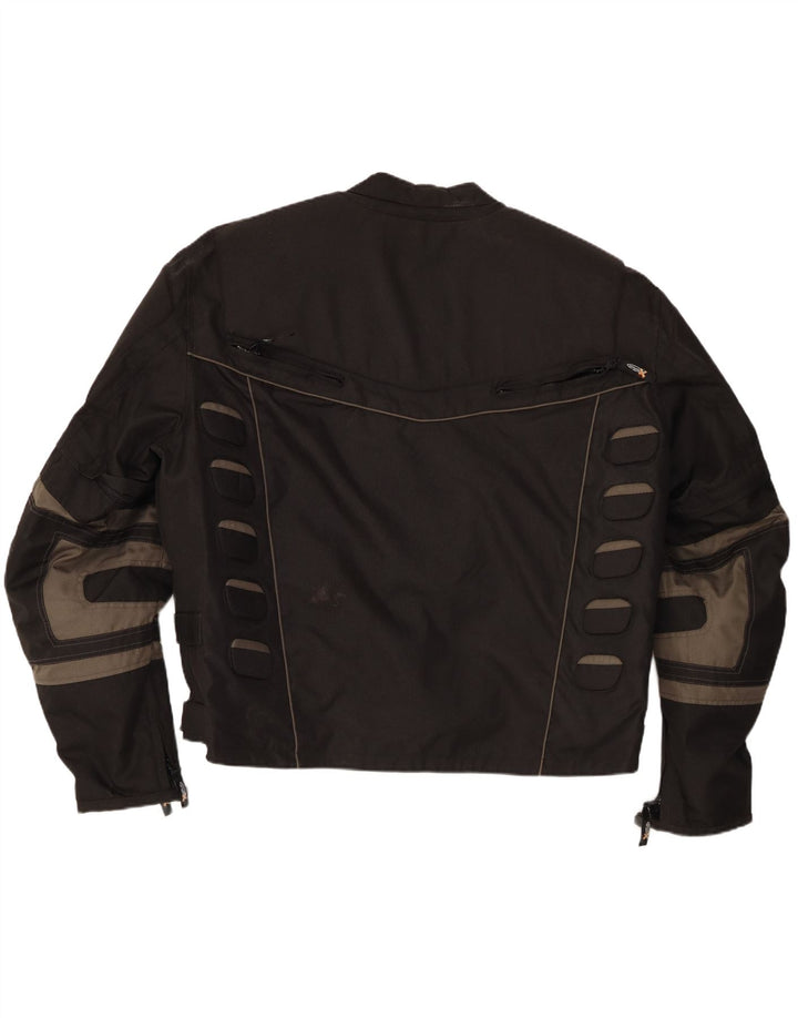 Gepolsterte Racer-Jacke für Herren von Xelement, UK 50 5XL, Schwarz, Farbblock