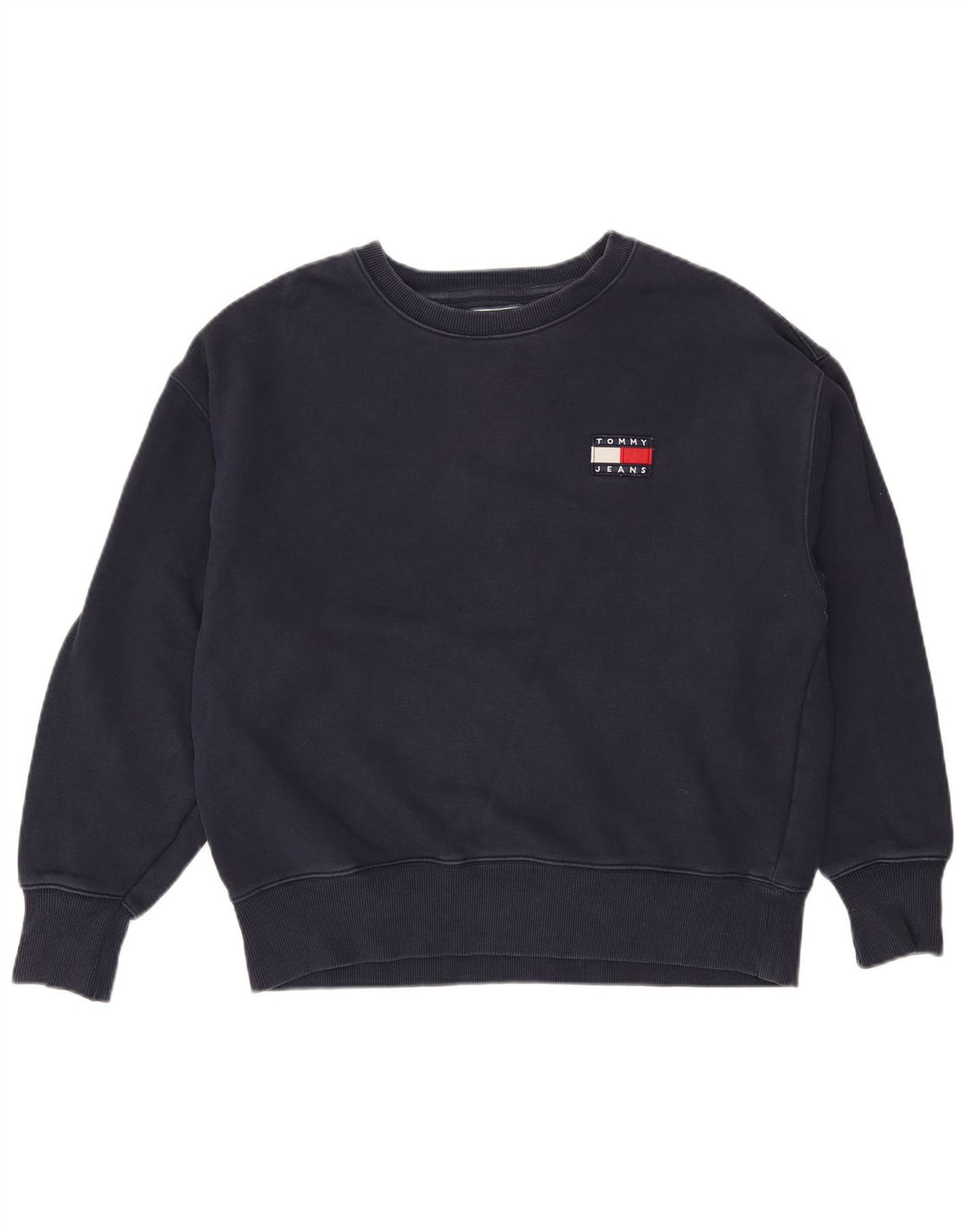Tommy Hilfiger Herren-Sweatshirt-Pullover, groß, marineblau, Baumwolle