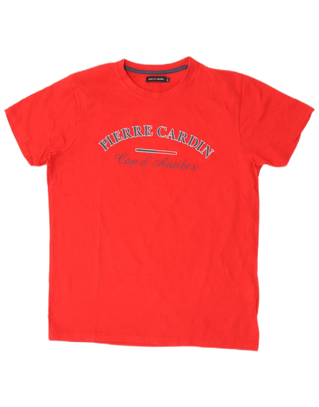 Pierre Cardin Herren-T-Shirt mit Grafik, groß, aus roter Baumwolle