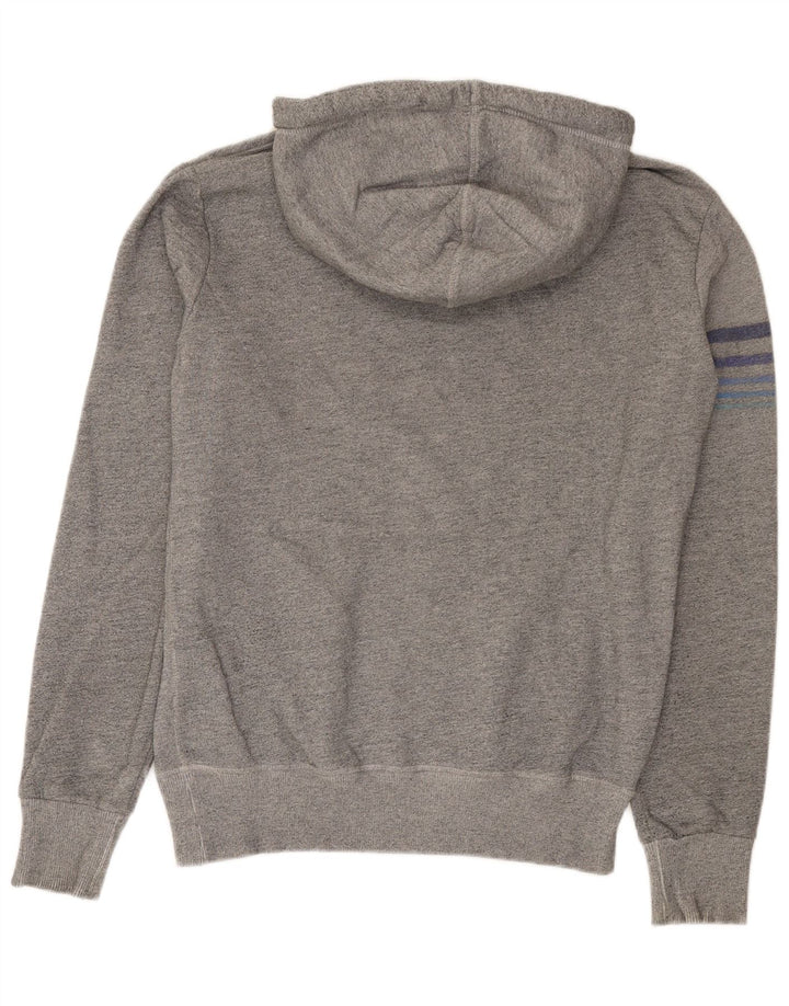 Superdry Herren-Pullover mit grafischem Kapuzenpullover, mittelgrau gesprenkelte Baumwolle