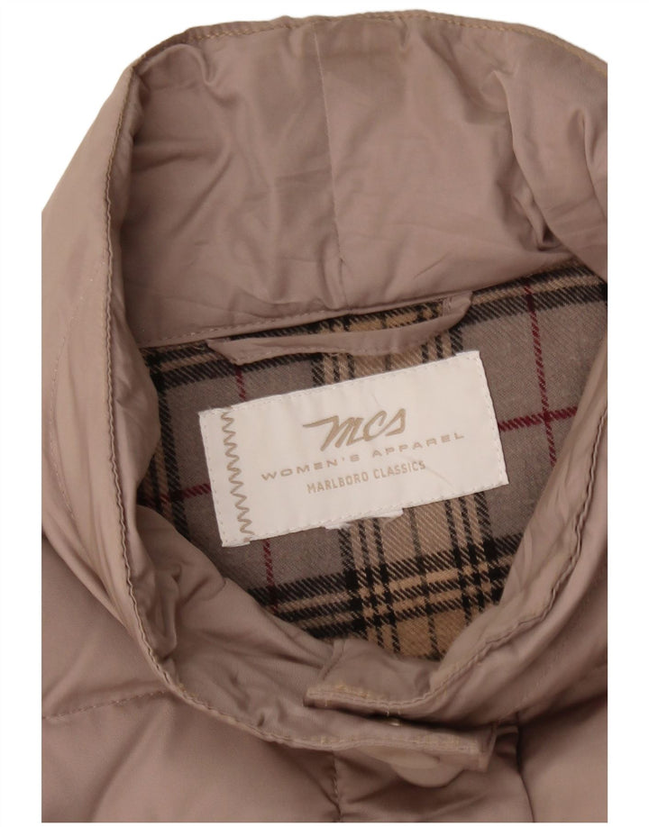 MARLBORO CLASSICS Damen Wattierte Jacke UK 16 Large Beige