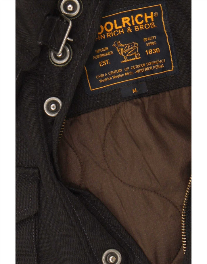 Woolrich Herren-Militärjacke UK 38 Mittelschwarzes Nylon