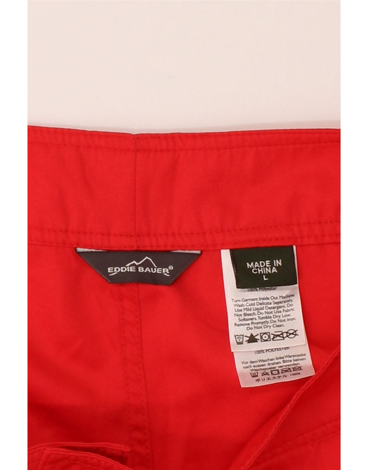 EDDIE BAUER Mens Swimming Shorts Large  Red Polyester Vintage Eddie Bauer and Second-Hand Eddie Bauer from Messina Hembry 