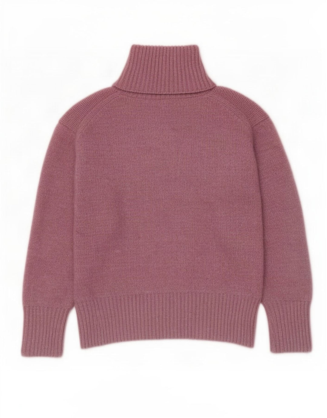 Zara Damen-Pullover mit Rollkragen, übergroß, UK 14, Mittelrosa, Polyester