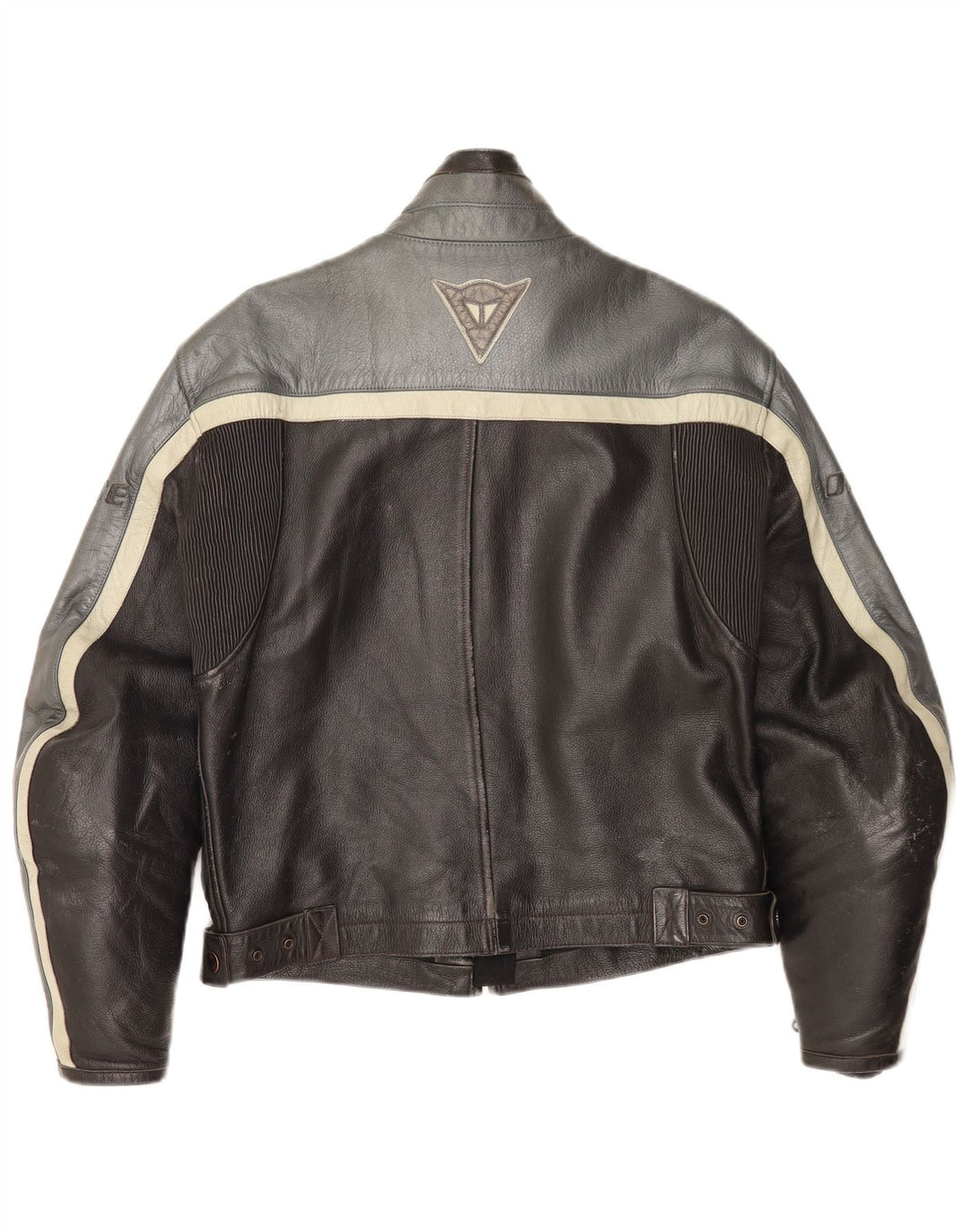Dainese Herren Leder Racer Jacke EU 46 2XS Schwarz Colourblock