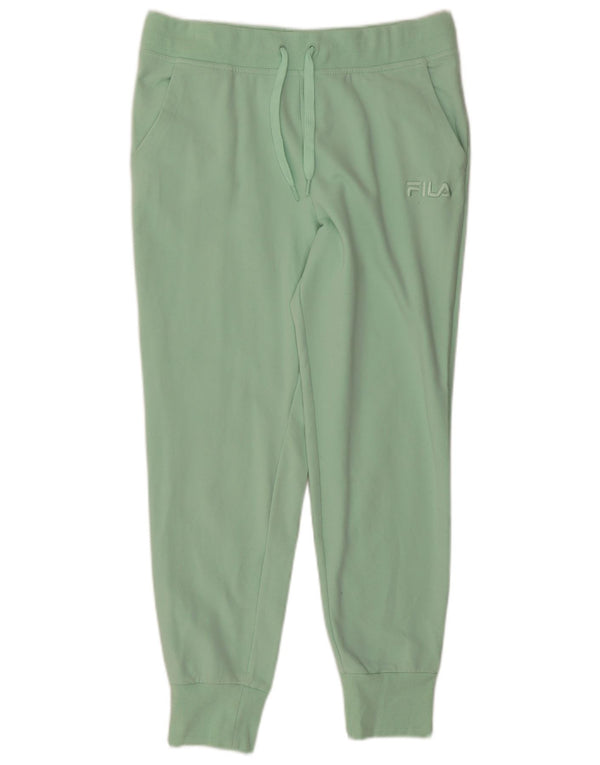 Fila Damen Trainingshose Jogger UK 14 Große grüne Baumwolle