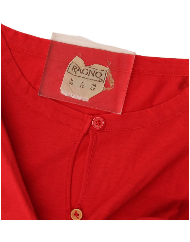 Ragno Damen T-Shirt Top EU 46 XL Rot geblümt