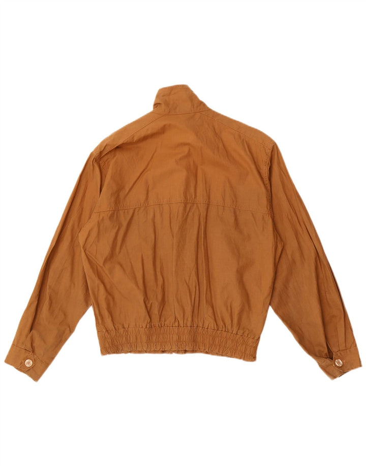 Vintage Damen Bomberjacke IT 44 Mittelbraun