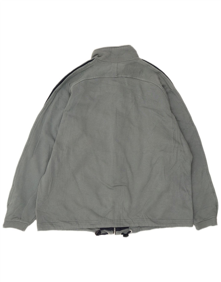 Champion Herren-Trainingsanzug-Topjacke, groß, grau gestreift