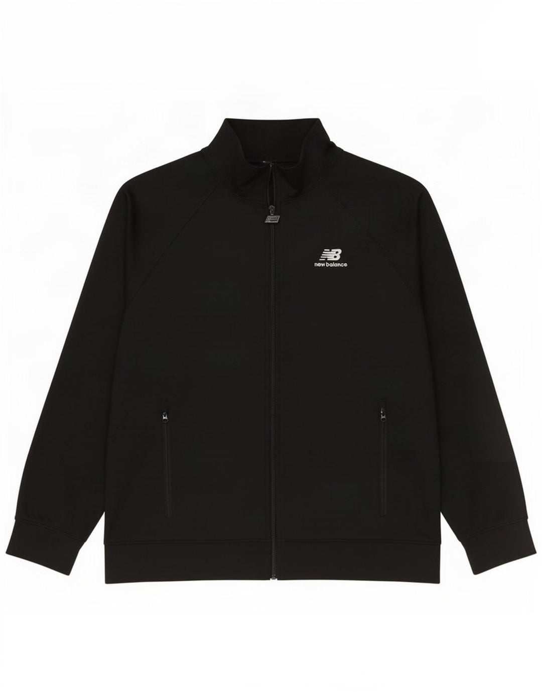 New Balance Herren-Trainingsanzug-Top-Jacke XL aus schwarzem Polyester
