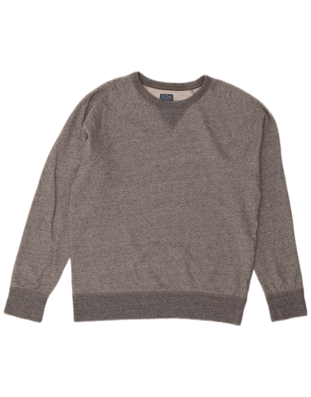 J. Crew Herren-Sweatshirt-Pullover, klein, grau meliert, Baumwolle