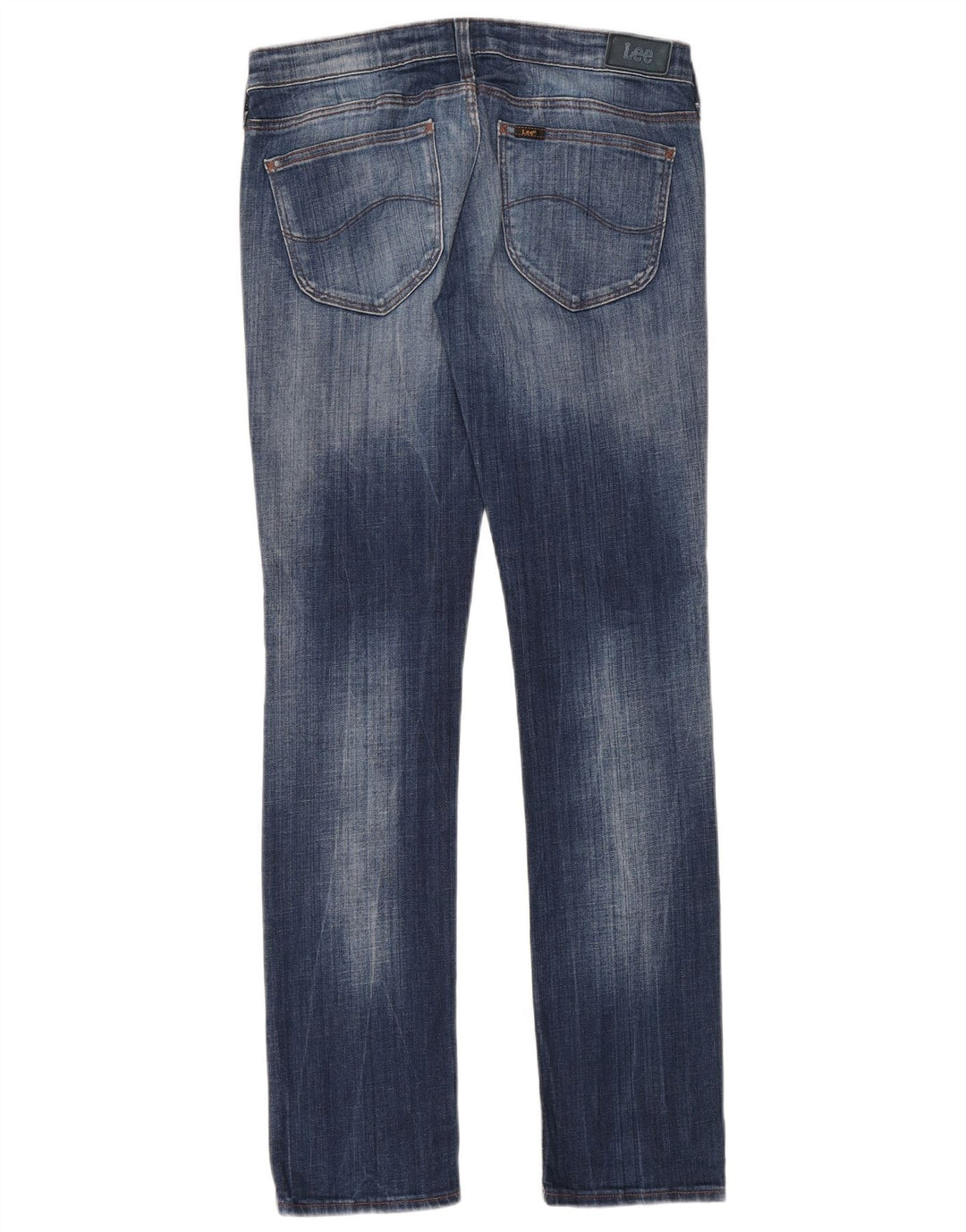 Lee Damen-Jeans mit niedriger Taille, schmal, W31, L33, blaue Baumwolle