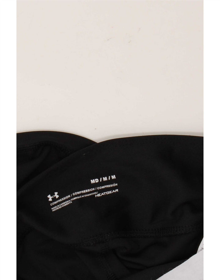 Under Armour Damen Kompressions-Crop-Leggings UK 14 Medium Schwarz