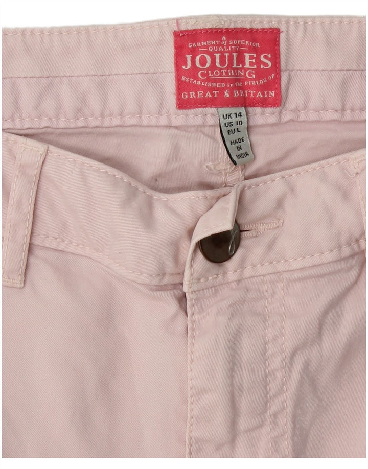 JOULES Damen Tapered Chino-Hose, UK 14, Größe L, W32, L25, Rosa, Baumwolle