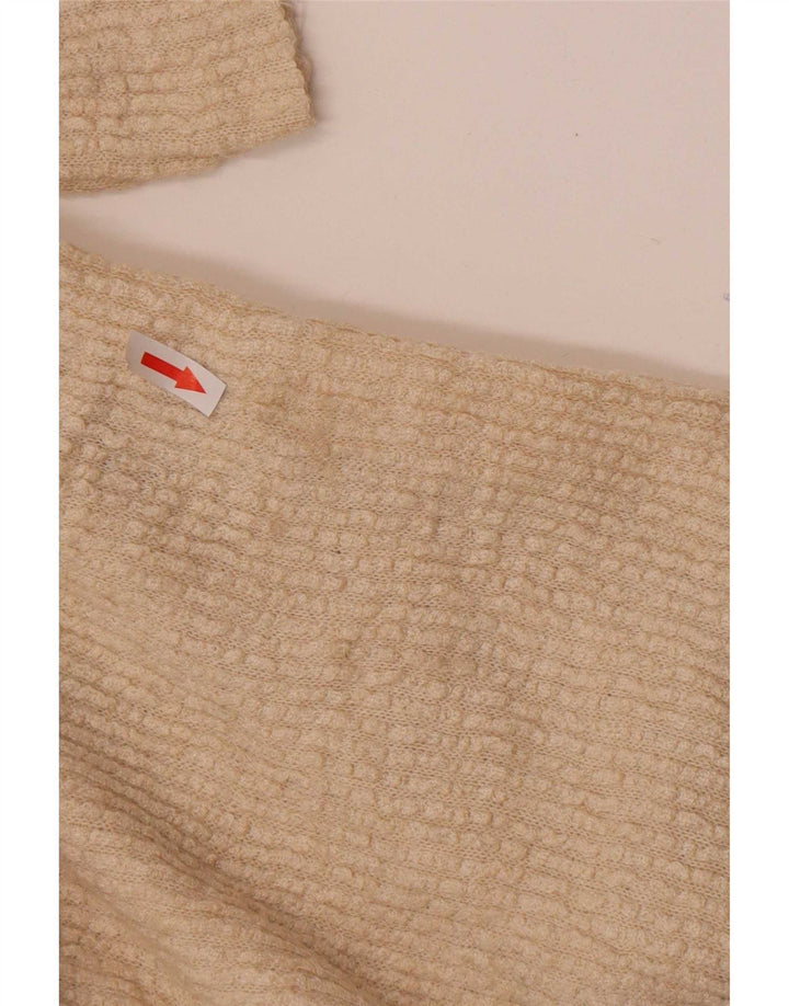 Zara Damen Übergroßes T-Shirt Top UK 16 Large Beige