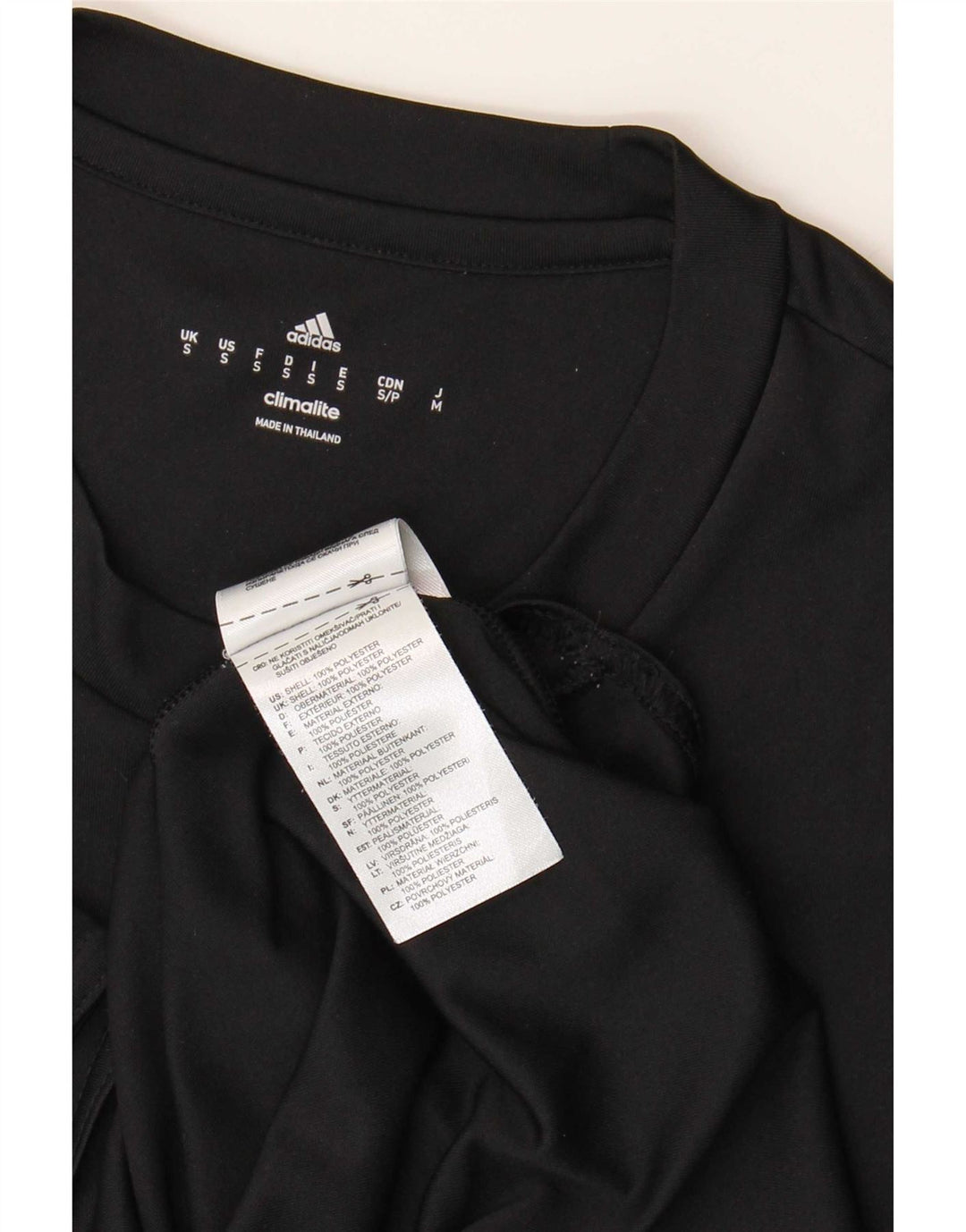 Adidas Herren Climalite T-Shirt Top Small Schwarz Polyester