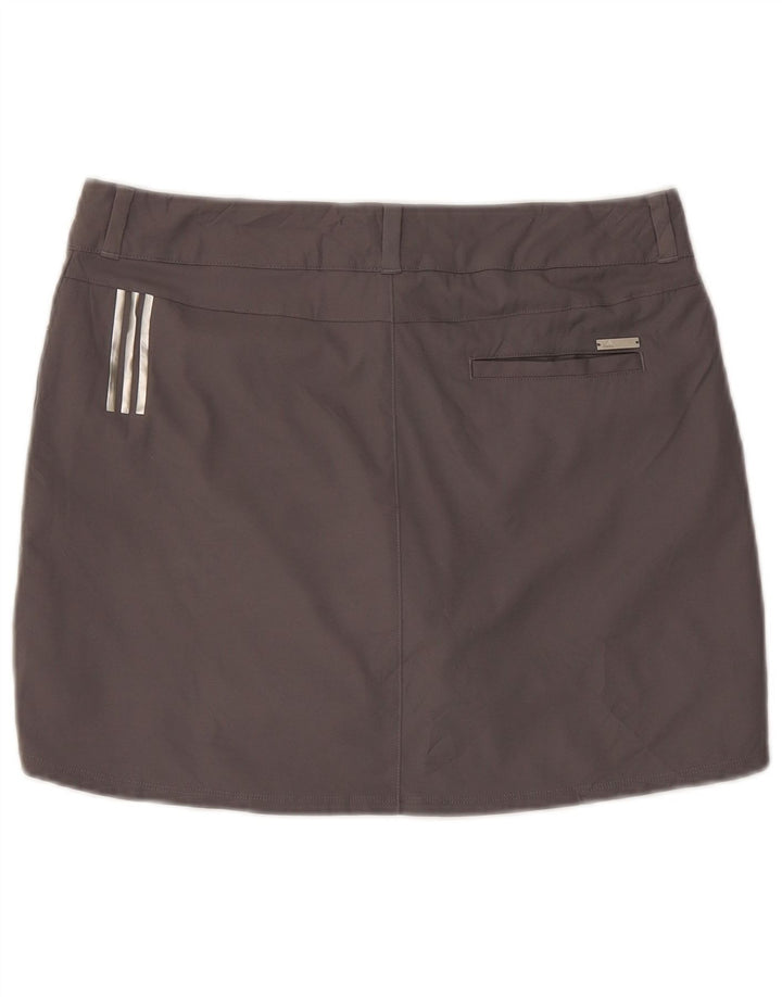 Adidas Damen Minirock UK 14 Large W32 Grau Polyester