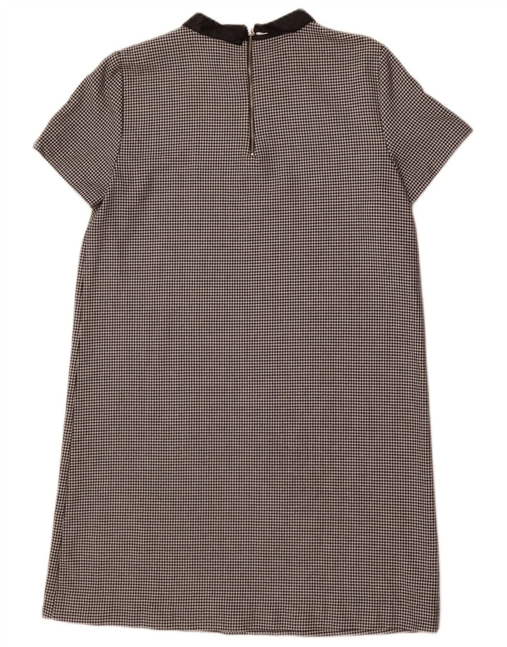 Zara Damen Etuikleid UK 14 Medium Black Houndstooth