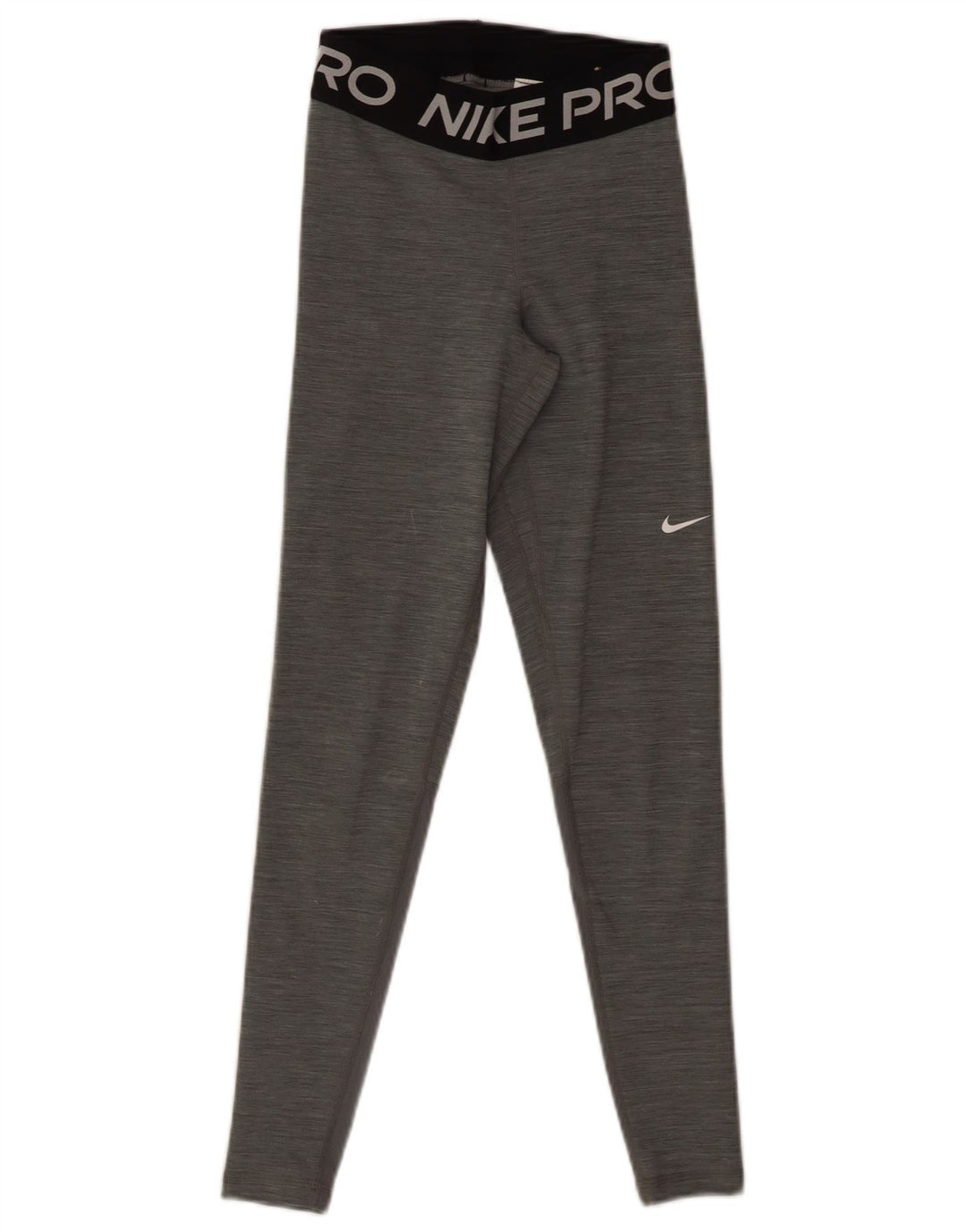 NIKE Womens Dri Fit Graphic Leggings UK 6 XS  Grey Polyester