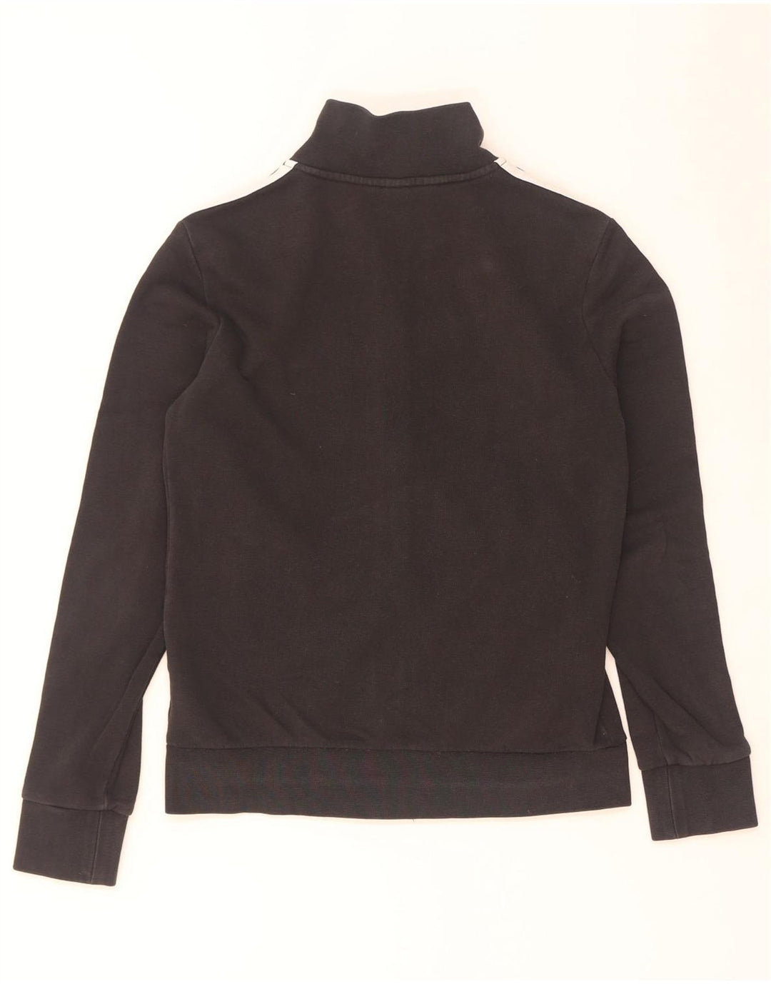 Adidas Damen Trainingsanzug Top Jacke UK 8/10 Small Schwarz Baumwolle