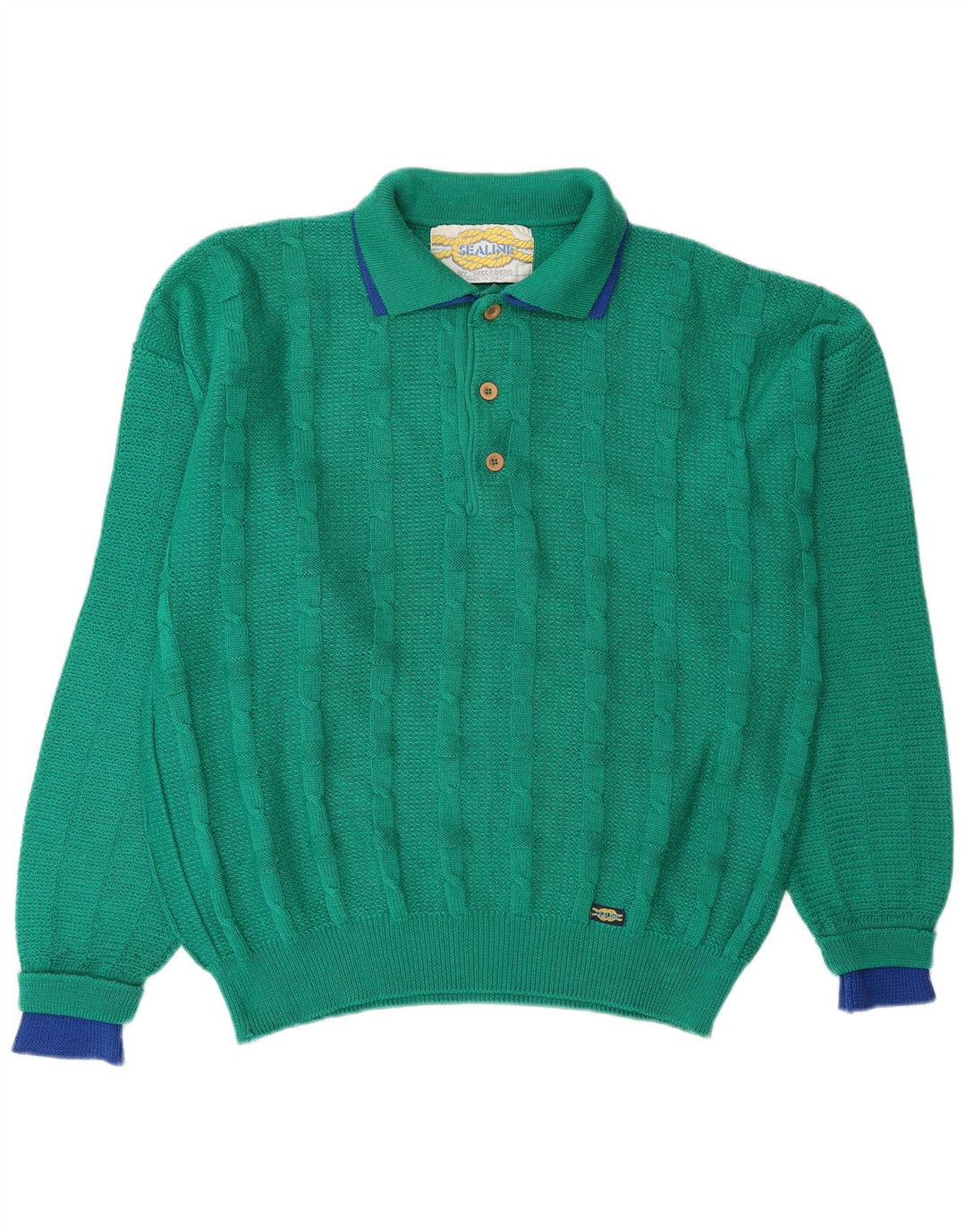 SETTEBELLO Herren-Pullover mit Rollkragen, XL, grüne Wolle