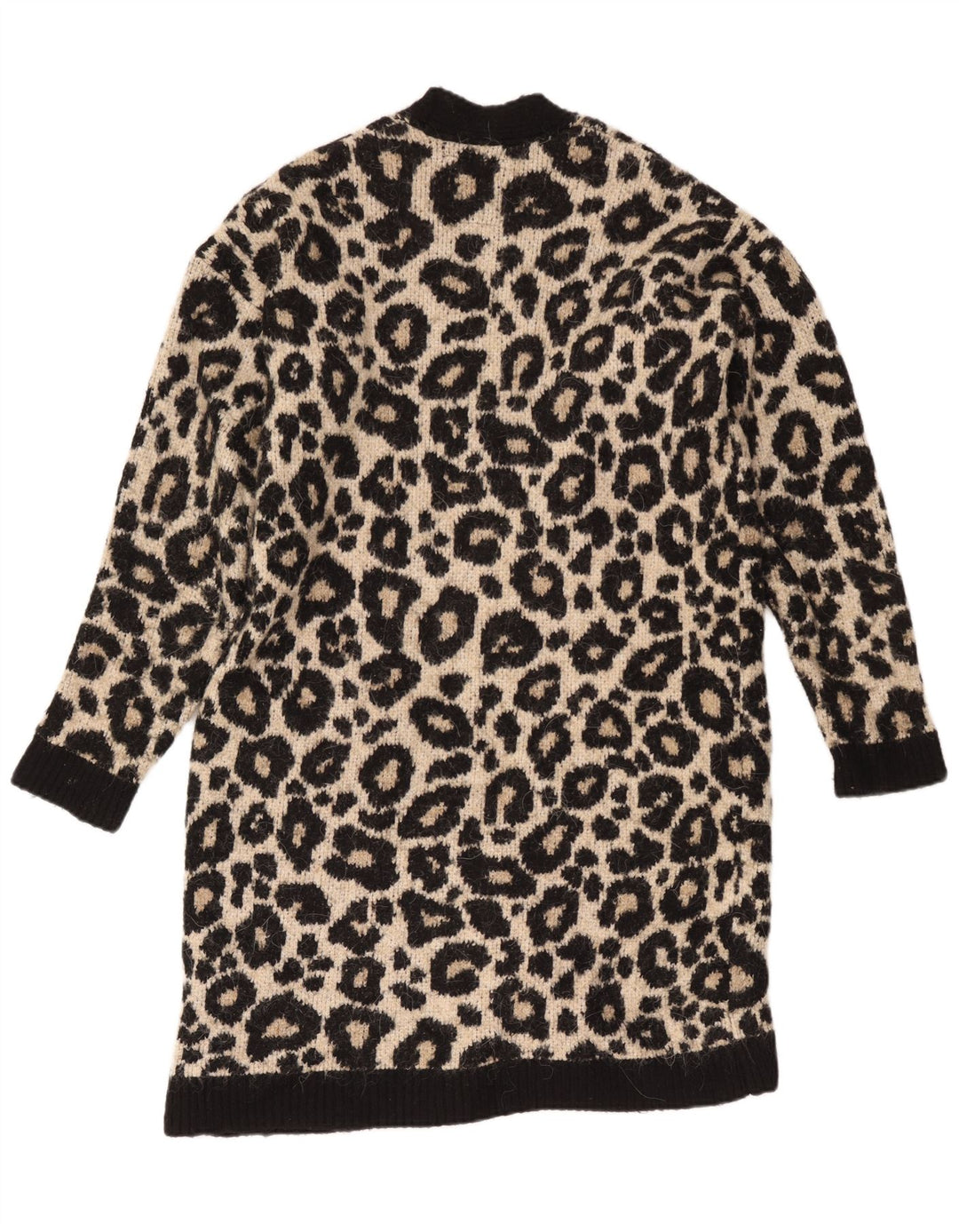 Superdry Damen-Strickjacke in Übergröße, lang geschnitten, Gr. 10, Größe S, Schwarz