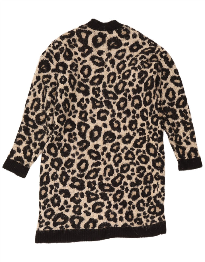 Superdry Damen-Strickjacke in Übergröße, lang geschnitten, Gr. 10, Größe S, Schwarz