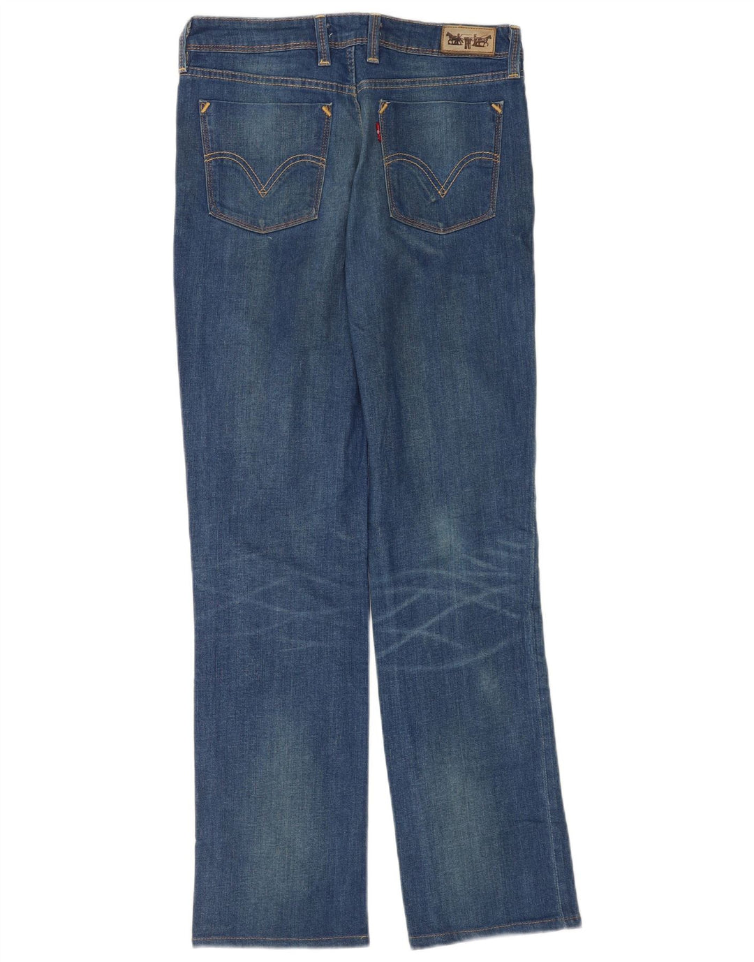 Levi's Damen 627 Straight Jeans W31 L34 Blaue Baumwolle