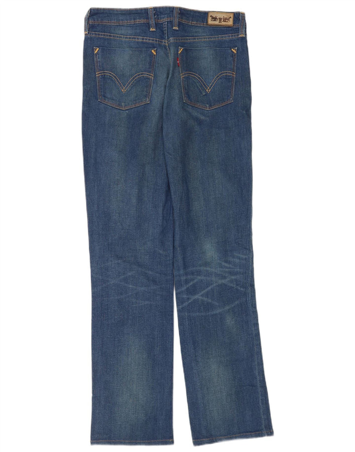 Levi's Damen 627 Straight Jeans W31 L34 Blaue Baumwolle
