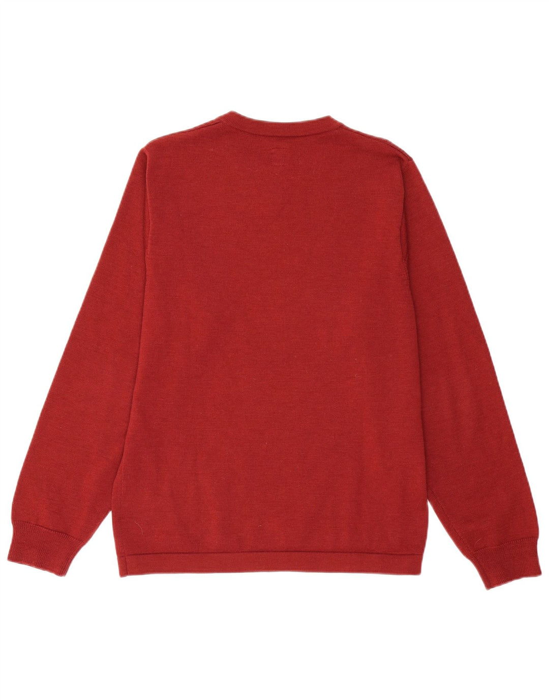 ADIDAS Herren-Pullover mit V-Ausschnitt, kleine weinrote Wolle