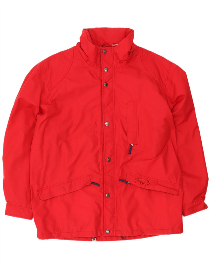 Fila Herren Regenjacke IT 52 XL Rot Polyamid Sport