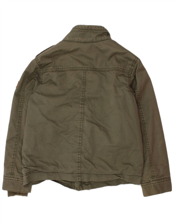 Tommy Hilfiger Militärjacke für Jungen, 6–7 Jahre, Größe S, Khaki, Baumwolle