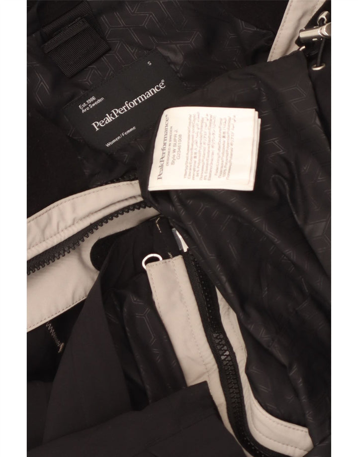 Peak Performance Damen Graphic Windjacke UK 10 Small Schwarz