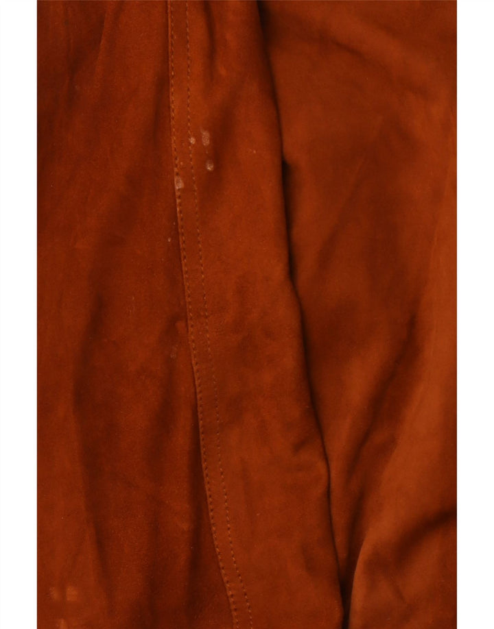 VINTAGE Herren Wildleder Bomberjacke IT 52 XL Braunes Leder