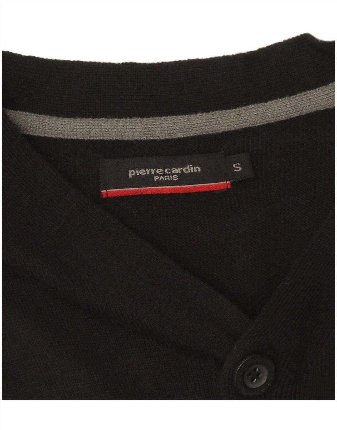 Pierre Cardin Herren Cardigan Pullover Small Schwarz Acryl