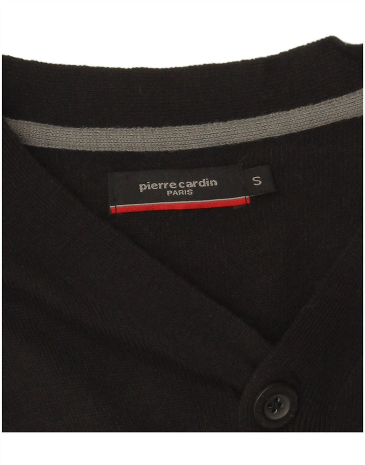 Pierre Cardin Herren Cardigan Pullover Small Schwarz Acryl